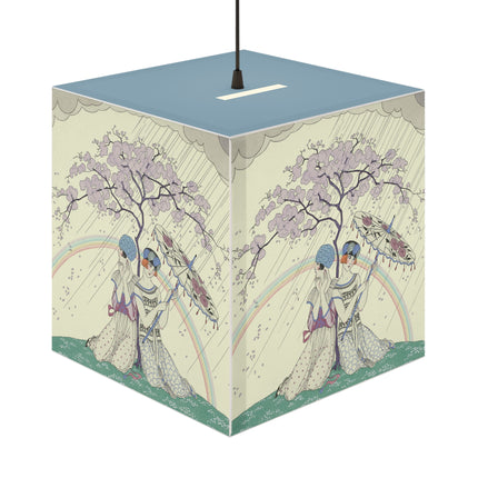 L’Arc-en-Ciel by George Barbier Light Cube Lamp