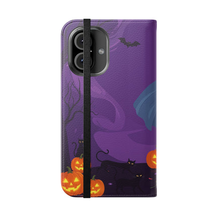 🎭🌹 The Harlequin Rose Masquerade Flip Case – Theatrical Halloween Romance