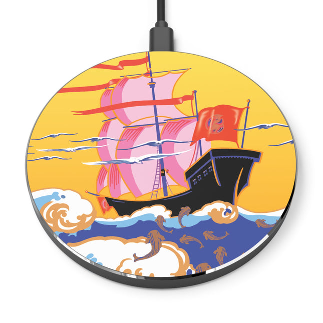 Golden Seas and Whimsical Dreams Wireless Charger