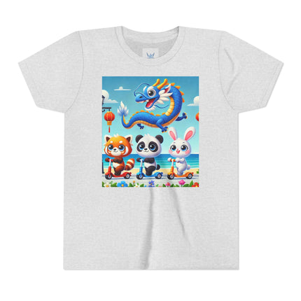 Seaside Scooter Friends Youth Short Sleeve Tee