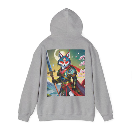 Cyberpunk Samurai Fox – Heavy Blend™ Hooded Sweatshirt