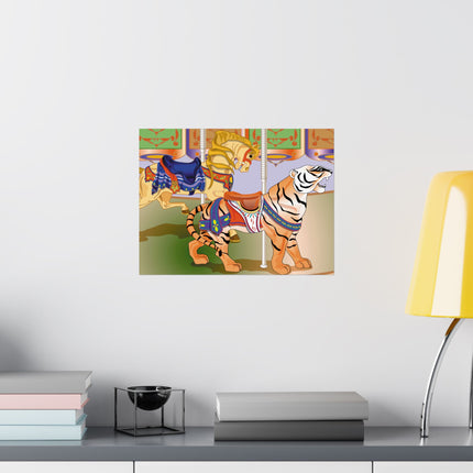 Carousel Splendor Premium Matte Horizontal Poster
