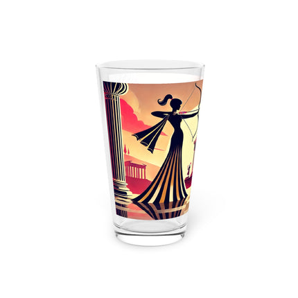 Art Deco Valentine's Romance Glass, 16oz