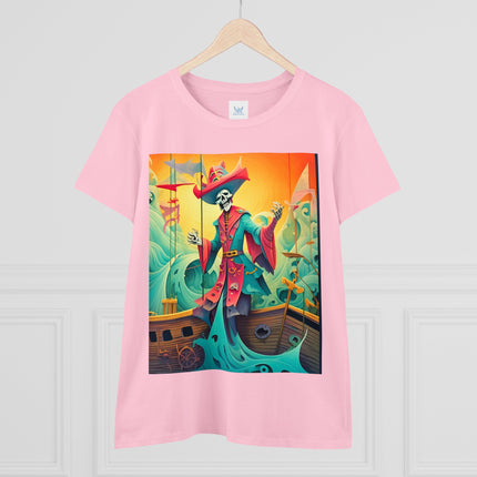 Skeleton Crew of the Misty Seas Women's Midweight Cotton Tee