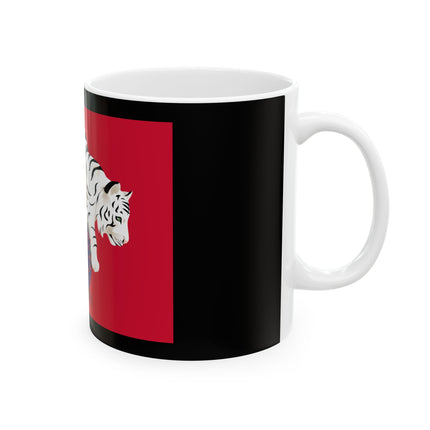 Majestic White Tiger on a Celestial Journey 11 oz Ceramic Mug
