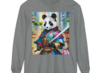 Cyberpunk Samurai Garment-dyed Long Sleeve T-Shirt