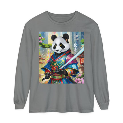Cyberpunk Samurai Panda Long Sleeve T-Shirt