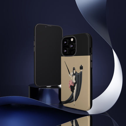 Dancer with Ink & Blossoms Phone Case – Elegant Grace & Artistic Poise
