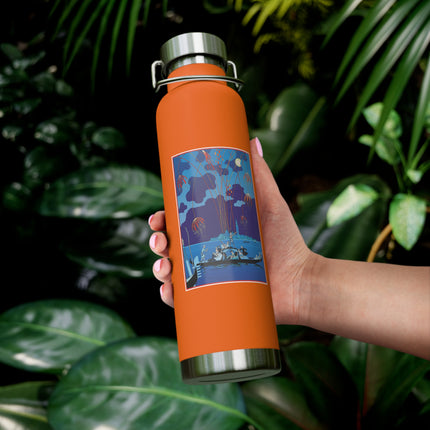 Fireworks in Venice by George Barbier Copper Vacuum Insulated Bottle, 22oz