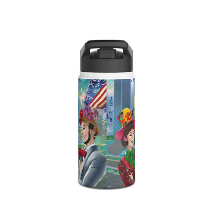 Cyber Punk Robots Stainless Steel Water Bottle