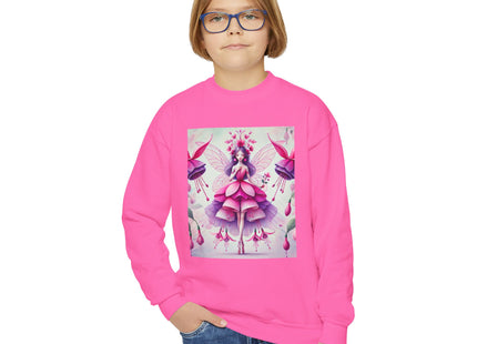 Fuchsia Fairy Youth Crewneck Sweatshirt