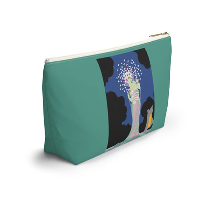 Butterfly Enchantress Cosmetic Bag – Ethereal Art Deco Magic & Pastel Dream