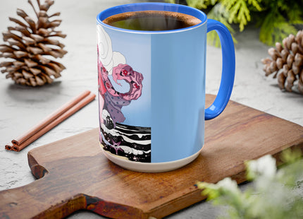 Goddess of the Swirling Sea Colorful Mugs (11oz, 15oz)