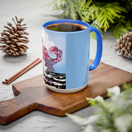 Goddess of the Swirling Sea Colorful Mugs (11oz, 15oz)