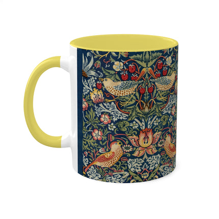 Strawberry Thief by William Morris Colorful Mugs, 11oz