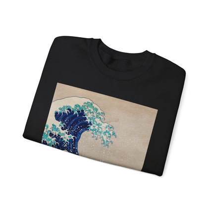 The Great Wave off Kanagawa by Katsushika Hokusai Heavy Blend™ Crewneck Sweatshirt