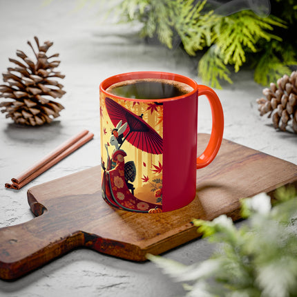 Theatrical Harvest Rabbit Colorful Mugs (11oz, 15oz)