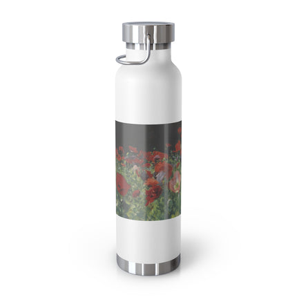 Poppies (A Study of Poppies for Carnation, Lily, Lily, Rose) by John Singer Sargent Copper Vacuum Insulated Bottle, 22oz