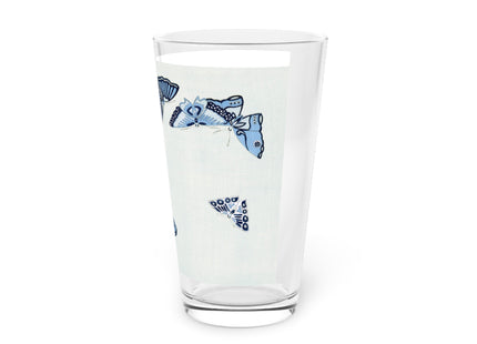 One Thousand Butterflies by Kamisaka Sekka Glass, 16oz