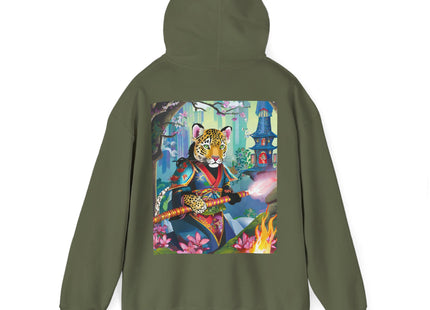 Cyberpunk Leopard – Heavy Blend™ Hooded Sweatshirt