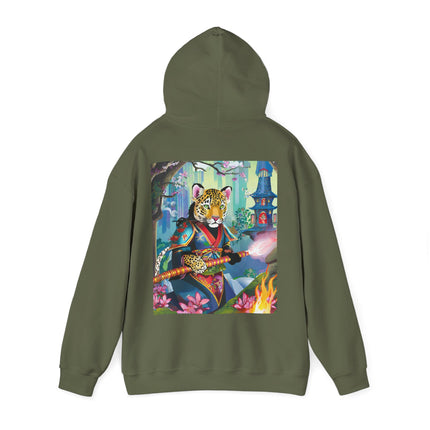 Cyberpunk Leopard – Heavy Blend™ Hooded Sweatshirt