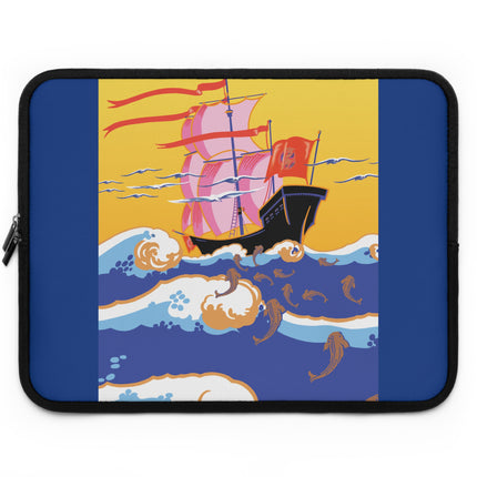 Golden Seas and Whimsical Dreams Laptop Sleeve
