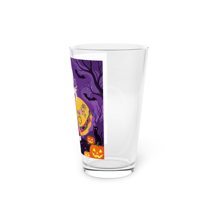 🎭🌹 The Harlequin Rose Masquerade Glass, 16oz – Theatrical Halloween Romance
