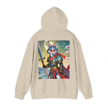 Cyberpunk Samurai Fox – Heavy Blend™ Hooded Sweatshirt