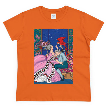 The Jealous Parrot by George Barbier Women's Midweight Cotton Tee