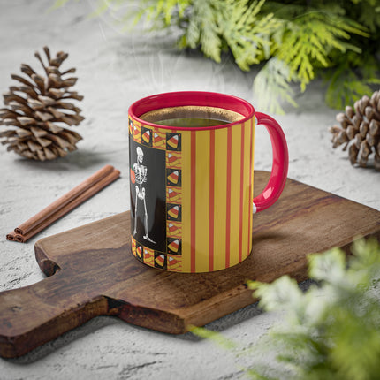 Candy Corn Skeleton Colorful Mugs (11oz, 15oz)