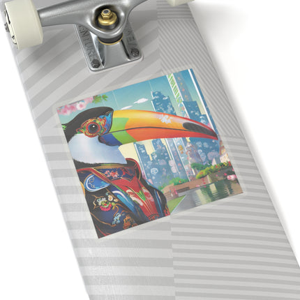 Cyber Toucan Chic Kiss-Cut Stickers (4 Sizes)