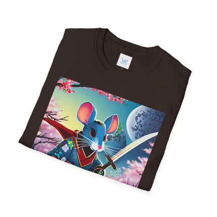 Cyber Samurai Rat Softstyle T-Shirt