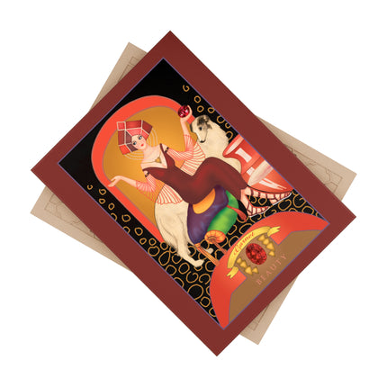 January & Garnet Ceramic Tile — Gem Series by Sofia Chiostri