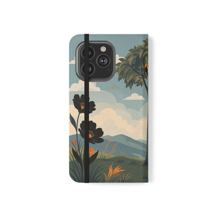 🌳🌺 The Ladies Of The Garden Swing Flip Case – Art Deco Floral Adventure