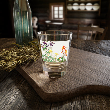 Aquilegia Flowers by Tanigami Kônan Shot Glass, 1.5oz