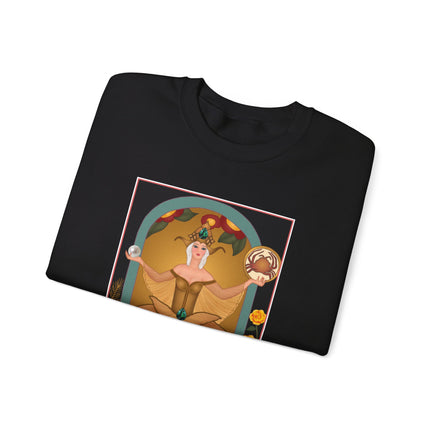June & Pearl, Alexandrite (from the Gem Series) by Sofia Chiostri Heavy Blend™ Crewneck Sweatshirt