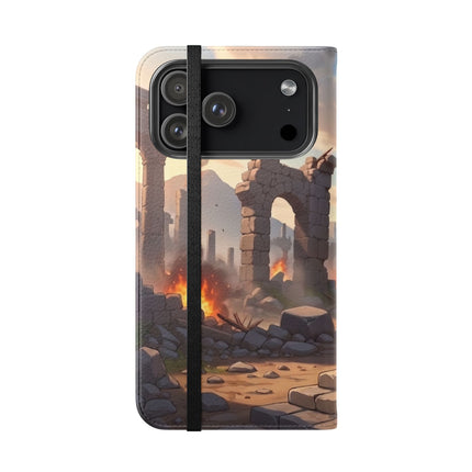 🐆🔭 The Snow Leopard Lookout Flip Case – Adventure, Curiosity & Fearless Style