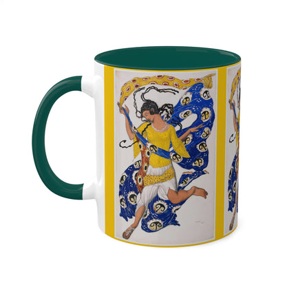 The Butterfly (Costume Design for Anna Pavlova) by Leon Bakst Colorful Mugs, 11oz