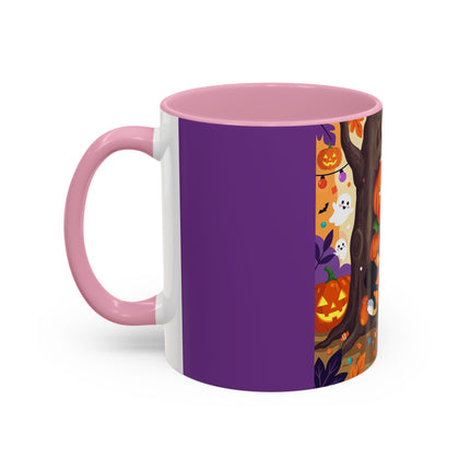 🎃🐈‍⬛ The Pumpkin Child’s Halloween Parade Colorful Mug – Whimsical Storybook Charm