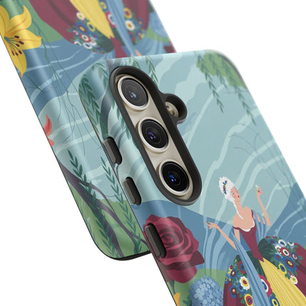 🌹🌿 The Willow Garden Promenade Phone Case – Art Deco Floral Elegance