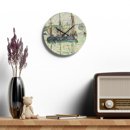 Le Trieux Paul Signac Acrylic Wall Clock, Round and Square