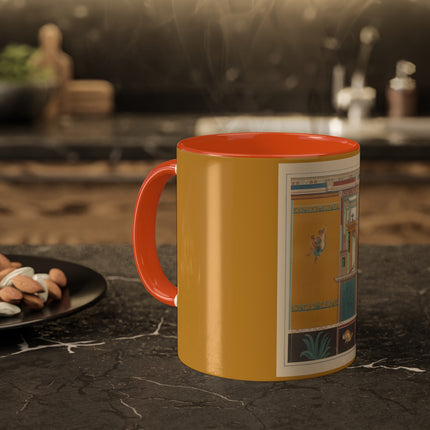 Pompeii Walls Pl.20 by Victor Steeger Colorful Mugs, 11oz