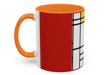 Place de la Concorde by Piet Mondrian Colorful Mugs (11oz, 15oz)