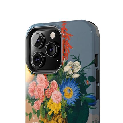 🌺🐦 The Garden Of Golden Birds Phone Case – Art Deco Floral Elegance
