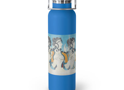 Reproduction of Ladies in Blue by Emile Gilliéron Copper Vacuum Insulated Bottle, 22oz