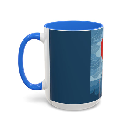 Siren of the Waves Colorful Mugs – Dramatic Sea Power & Bold Elegance