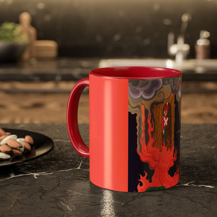 The Firebird's Awakening Colorful Mug (11oz, 15oz) – Ballet Fantasy, Mythic Fire & Art Deco Drama
