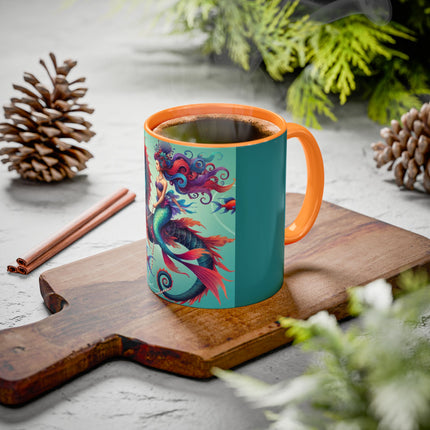 Mermaid & Sea Dragon Mug – Ocean Guardian & Mythic Beauty