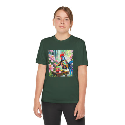 Cyberpunk Rooster Youth Competitor Tee