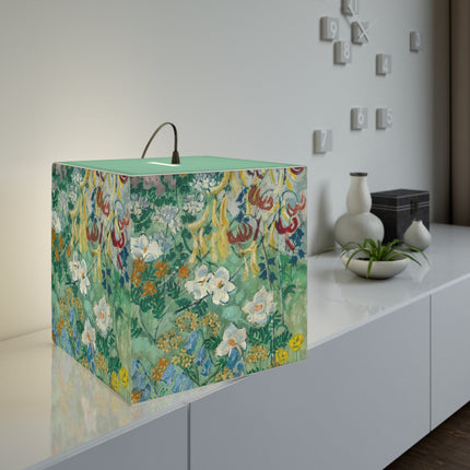 Flowers by August Babberger Light Cube Lamp